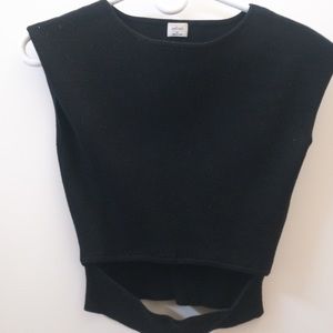 ARITZIA WILFRED Cut Out Knit Crop Top